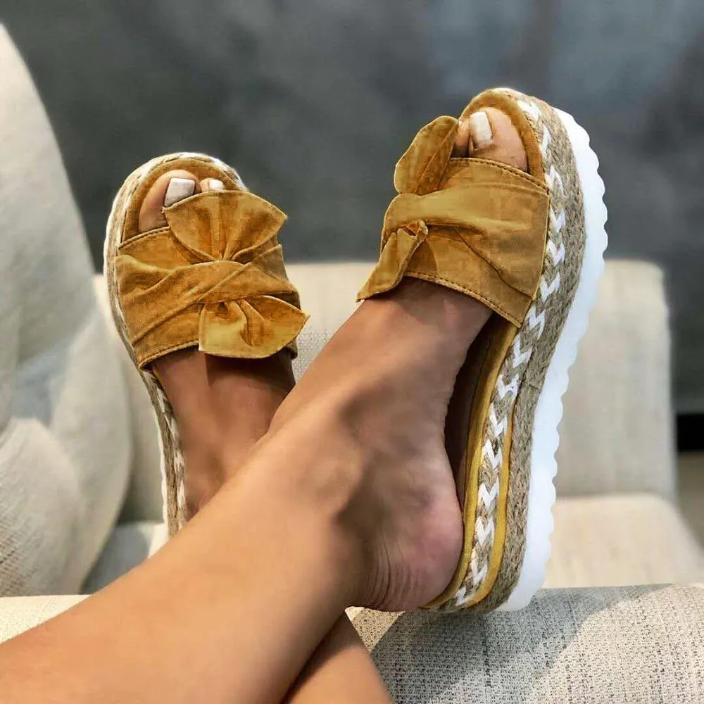 Women’s Bow Summer Sandals - Flip-flops Beach Shoes
