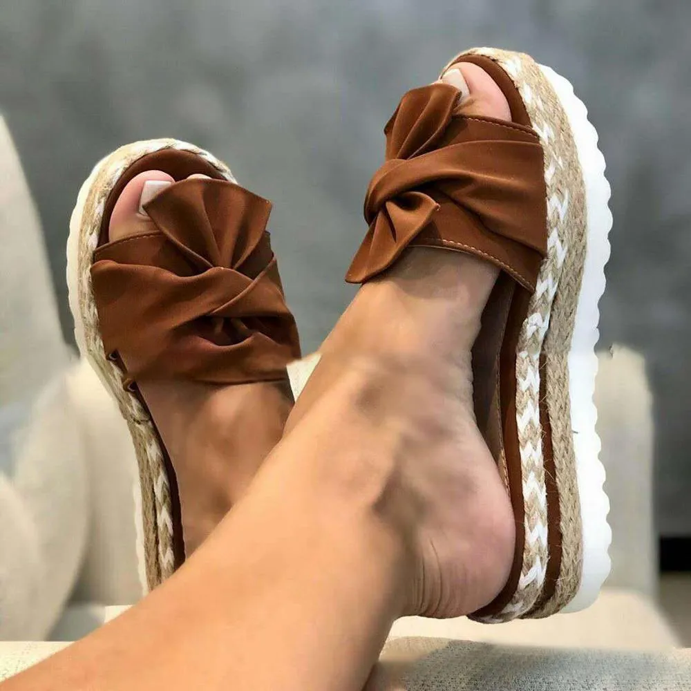 Women’s Bow Summer Sandals - Flip-flops Beach Shoes