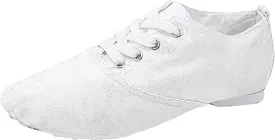Women's Canvas Dance Shoes Tap Flex Canvas Tap Shoe Ballet Shoes for Women Adult Jazz Dance Sneaker