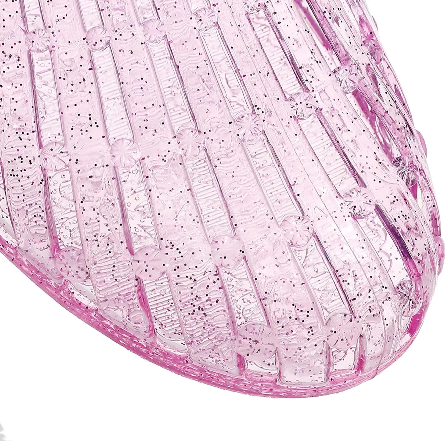 Womens Jelly Shoes, White Jellies Sandals Glitter Clear Flats Slip On Summer Beach Slippers Transparent Closed Toe Soft Slide