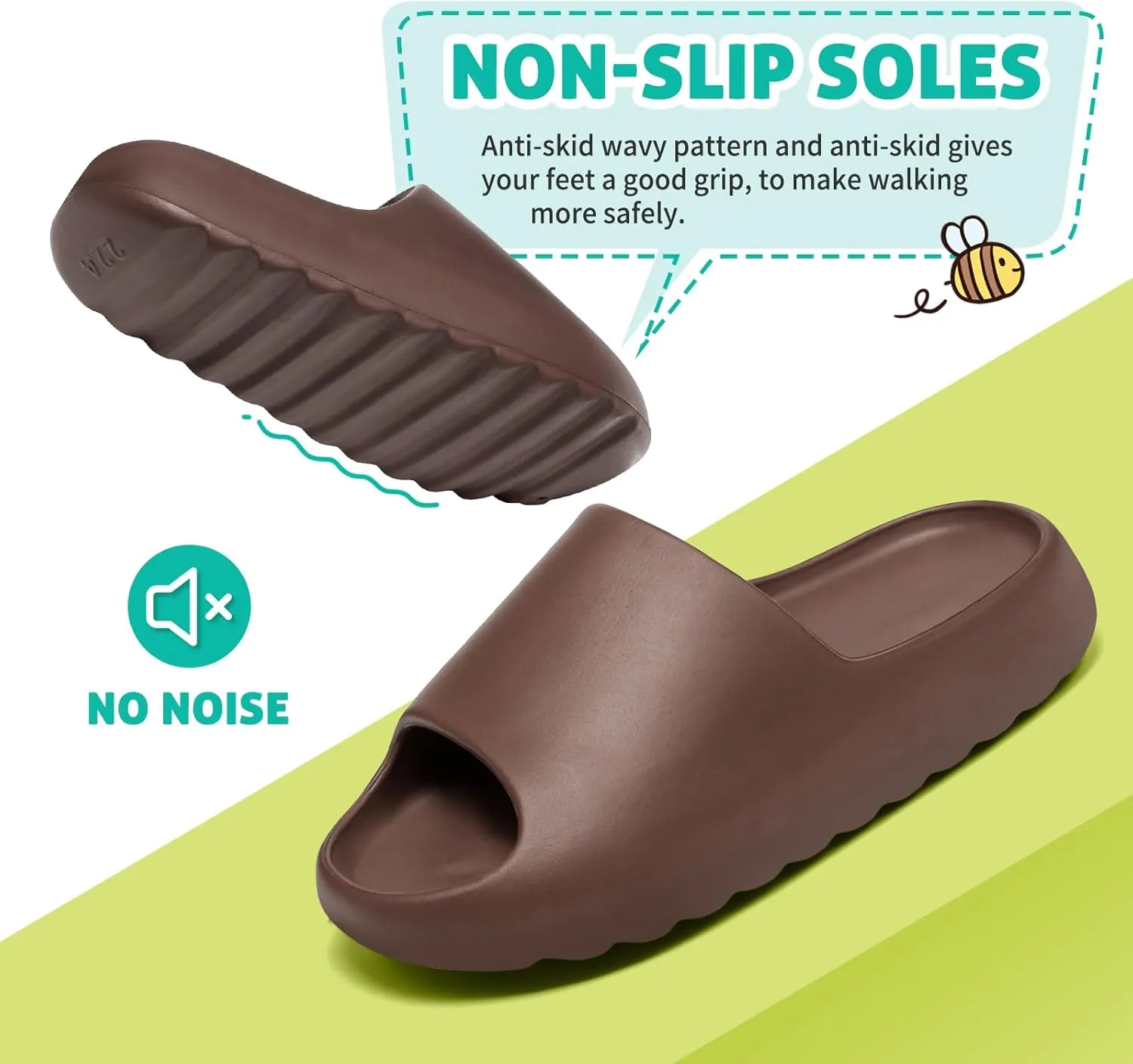 XTJSCBDSH Kids Cloud Slides Boys Girls Pillow Slippers ?C Slip-On Slide Sandals, Summer Beach Pool Shoes, Indoor and Outdoor