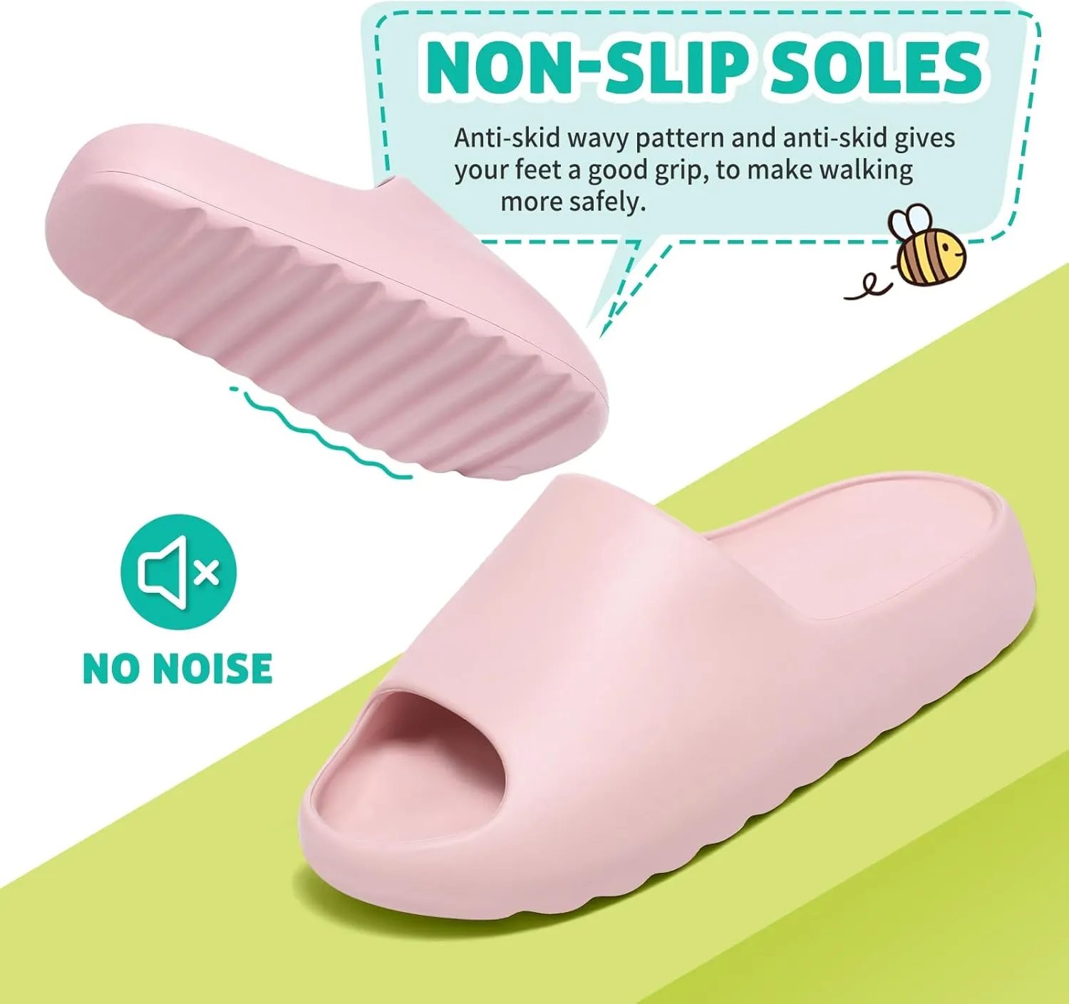 XTJSCBDSH Kids Cloud Slides Boys Girls Pillow Slippers ?C Slip-On Slide Sandals, Summer Beach Pool Shoes, Indoor and Outdoor